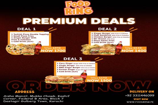 Zinger Burger + Club Sandwich + Chicken Burger + QTR Broast + Mayo Garlic Fries + 1Ltr Drink