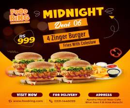 4 Zinger Burger
